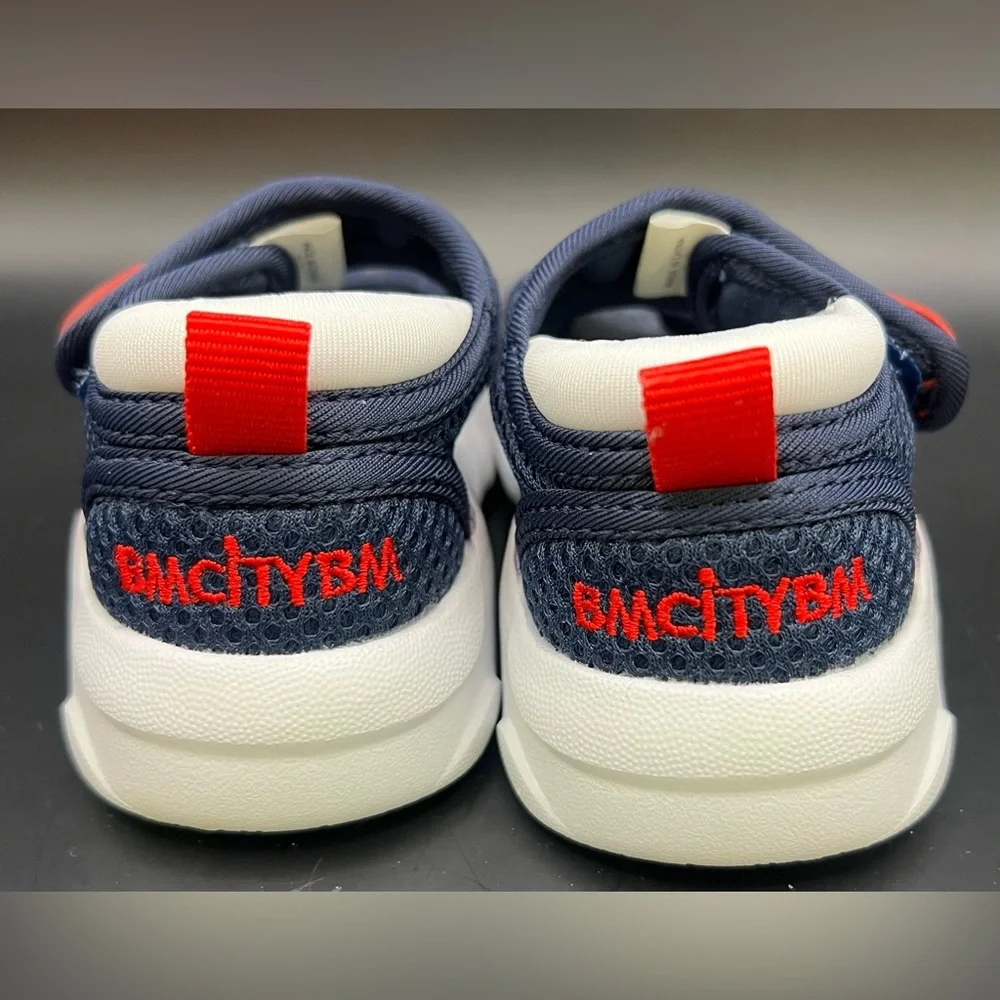 BMCityBM, Stylish Navy and‎ Red Kids Sandals, Size: 3